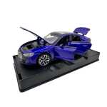 Macheta Audi e-tron GT albastru 1:32 metal die-cast lumini si sunete usi capota si portbagaj deschise - imagine 7