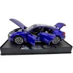 Macheta Audi e-tron GT albastru 1:32 metal die-cast lumini si sunete usi capota si portbagaj deschise - imagine 8