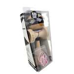 Jucarie Kendama King Size din lemn profesionala cu snur si motive traditionale