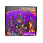 Set cuburi magnetice de construit 100 piese Castelul de lava al fantomelor