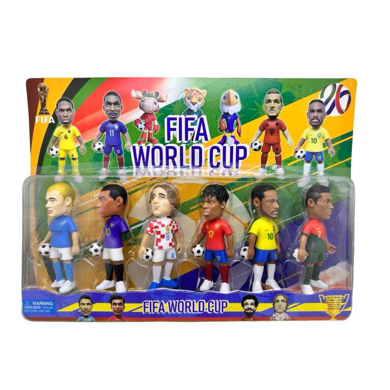 Set 6 figurine fotbalisti FIFA World Cup pentru copii set 1