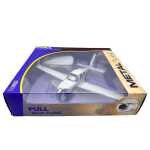 Macheta avion Piper Seneca N4160 metal 20cm cu suport de expunere sunet si lumini led in cabina