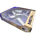 Macheta avion Piper Seneca N4160 metal 20cm cu suport de expunere sunet si lumini led in cabina - imagine 3