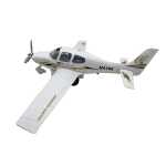 Macheta avion Piper Seneca N4160 metal 20cm cu suport de expunere sunet si lumini led in cabina - imagine 8