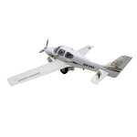 Macheta avion Piper Seneca N4160 metal 20cm cu suport de expunere sunet si lumini led in cabina - imagine 9