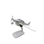 Macheta avion Piper Seneca N4160 metal 20cm cu suport de expunere sunet si lumini led in cabina - imagine 12