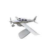Macheta avion Piper Seneca N4160 metal 20cm cu suport de expunere sunet si lumini led in cabina - imagine 15