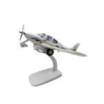 Macheta avion Piper Seneca N4160 metal 20cm cu suport de expunere sunet si lumini led in cabina - imagine 18