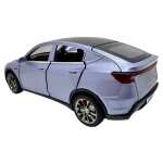 Macheta New Tesla Model Y 1:32 bleu replica metalica deschidere usi capota si portbagaj sunet si lumini - imagine 6