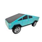 Boxa portabila masina electrica Tesla Cybertruck cu panou solar Bluetooth radio USB - imagine 4