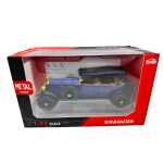 Macheta masina clasica Rolls Royce 1:24 replica metalica deschidere usi capota sunete si lumini