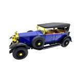 Macheta masina clasica Rolls Royce 1:24 replica metalica deschidere usi capota sunete si lumini - imagine 8