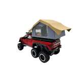 Macheta Ford Raptor rosu 6x6 Camper 1:24 replica metal lumini si sunete usa deschisa si compartiment detasabil - imagine 8