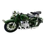 Motocicleta Militara cu Atas din Metal – Model 1:10 cu Lumini si Sunet