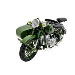 Motocicleta Militara cu Atas din Metal – Model 1:10 cu Lumini si Sunet - imagine 7