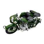 Motocicleta Militara cu Atas din Metal – Model 1:10 cu Lumini si Sunet - imagine 11