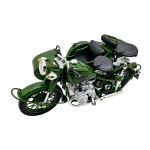 Motocicleta Militara cu Atas din Metal – Model 1:10 cu Lumini si Sunet - imagine 11