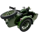 Motocicleta Militara cu Atas din Metal – Model 1:10 cu Lumini si Sunet - imagine 9
