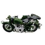Motocicleta Militara cu Atas din Metal – Model 1:10 cu Lumini si Sunet - imagine 12