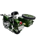 Motocicleta Militara cu Atas din Metal – Model 1:10 cu Lumini si Sunet - imagine 14