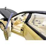 Macheta metal Mercedes Maybach S Class negru auriu 1:24 telecomanda deschidere electrica usi capota portbagaj lumini si sunete - imagine 15