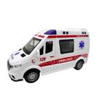 Masina Ambulanta din plastic cu lumini sunete si abur - imagine 3