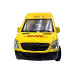 Macheta Mercedes Sprinter DHL Express 1:30 replica metal usi deschise sunete lumini resort - imagine 4