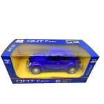 Macheta Volkswagen Beetle 1:32 replica metal albastra lumini si sunete usi deschise - imagine 3