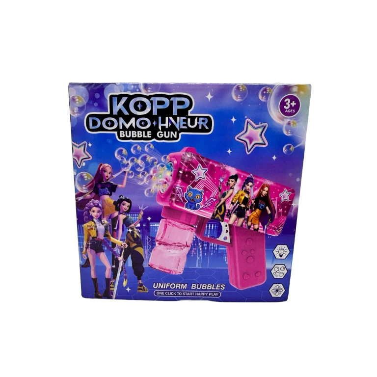 Pistol de baloane automat cu lumini si lichid bubble gun Kpop