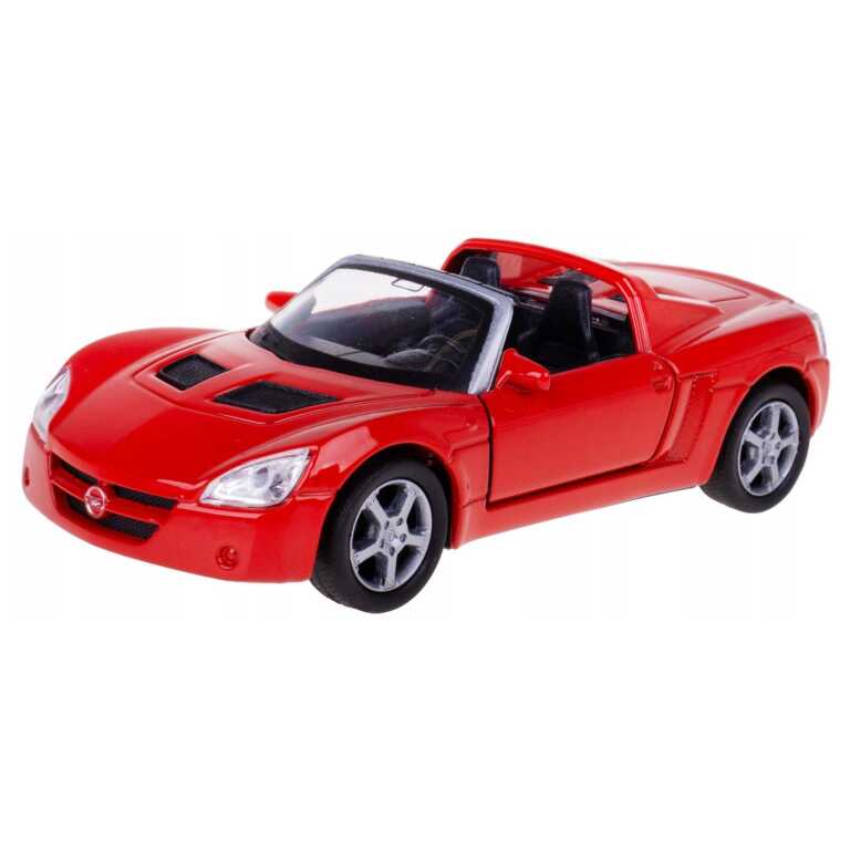 Macheta Opel Speedster rosu 1:24 replica metal usi deschise