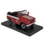 Macheta UAZ 469 pompieri 1:24 replica metal decapotabila - imagine 5