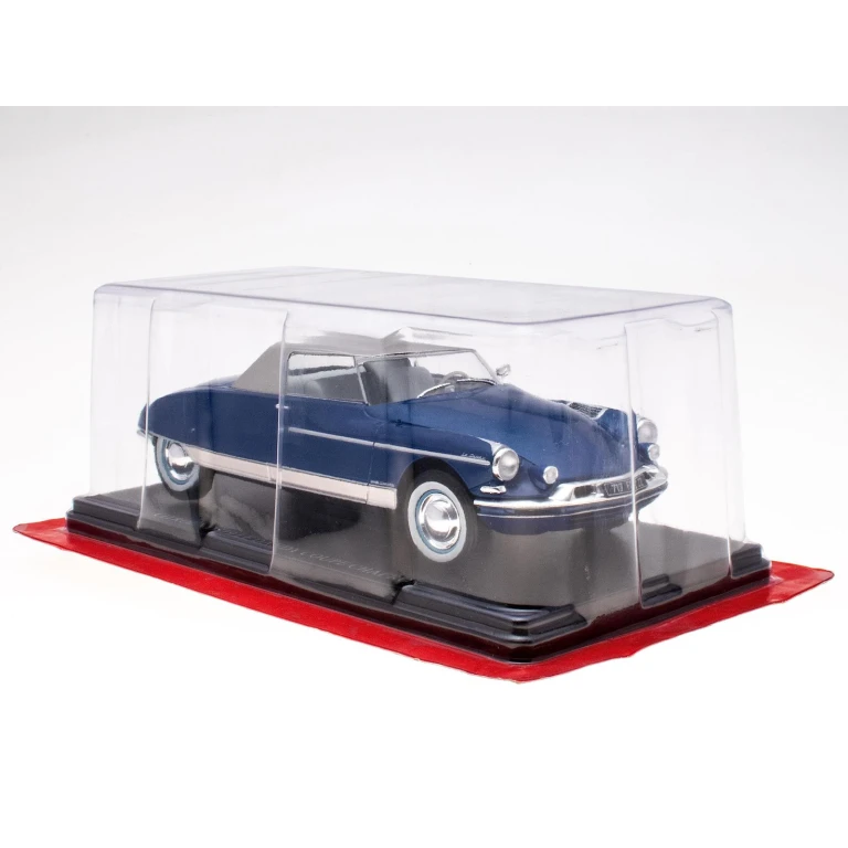 Macheta Citroen DS19 Le Dandy Coupe Chapron Cabriolet albastra 1964 replica metal die-cast 1:24