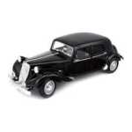 Macheta Citroen 11BL Traction negru 1935 replica metal 1:24 - imagine 7