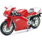 Macheta motocicleta Ducati 998 S 2002 replica metal die-cast 1:24 - imagine 3