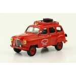 Macheta Renault Colorale Prairie 4x4 Break Incendie 1955 1:43 replica metal rosu - imagine 8