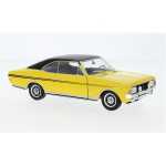 Macheta Opel Commodore A GS/E Coupe galben 1970 1:24 replica metal - imagine 5