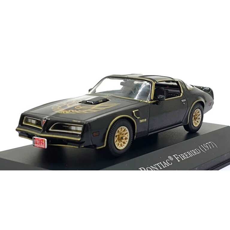 Macheta Pontiac Firebird 1977 1:43 replica metal negru auriu
