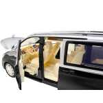 Macheta Mercedes Maybach V-Class negru gri 1:24 replica metal lumini si sunete usi laterale actionate din telecomanda - imagine 18