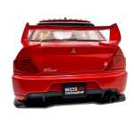 Macheta Mitsubishi Lancer Evo 9 rosu 1:24 replica metal lumini si sunete deschide usi capota si portbagaj - imagine 8