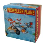 Avion Hidroavion de Colectie din Metal Jucarie Mecanica cu Cheita Stil Retro Vintage - imagine 6