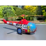 Elicopter Salvare Rescue S-54 Jucarie Mecanica din Metal cu Cheita Stil Retro Vintage 12cm - imagine 3