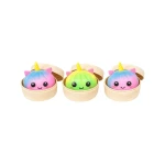 Jucarie antistres Squishy Bun Unicorn Edition cu recipient 8 cm - imagine 3