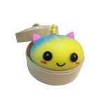 Jucarie antistres Squishy Bun Unicorn Edition cu recipient 8 cm