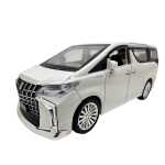 Macheta Toyota Alphard Executive Lounge alba 1:24 telecomanda replica metal lumini si sunete usi laterale electrice - imagine 4