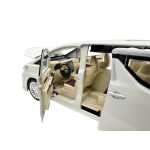 Macheta Toyota Alphard Executive Lounge alba 1:24 telecomanda replica metal lumini si sunete usi laterale electrice - imagine 14
