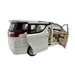 Macheta Toyota Alphard Executive Lounge alba 1:24 telecomanda replica metal lumini si sunete usi laterale electrice - imagine 13