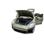Macheta Porsche Panamera 1:24 replica metal verde lumini si sunete usi deschise capota portbagaj - imagine 7