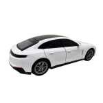 Macheta Porsche Panamera 1:24 replica metal alba lumini si sunete usi capota portbagaj deschise cu functie pull back