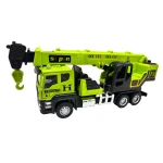 Macheta camion macara 17 cm metal si plastic brat extensibil carlig functional sunete si lumini