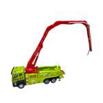 Macheta camion pompa beton 17 cm metal si plastic brat extensibil roti functionale sunet si lumini - imagine 5